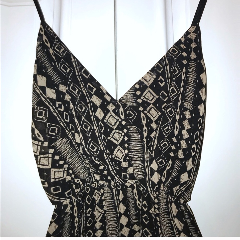 4-for-$25! ✨Tribal Printed Wrap Front Maxi Dress - Picture 4 of 8